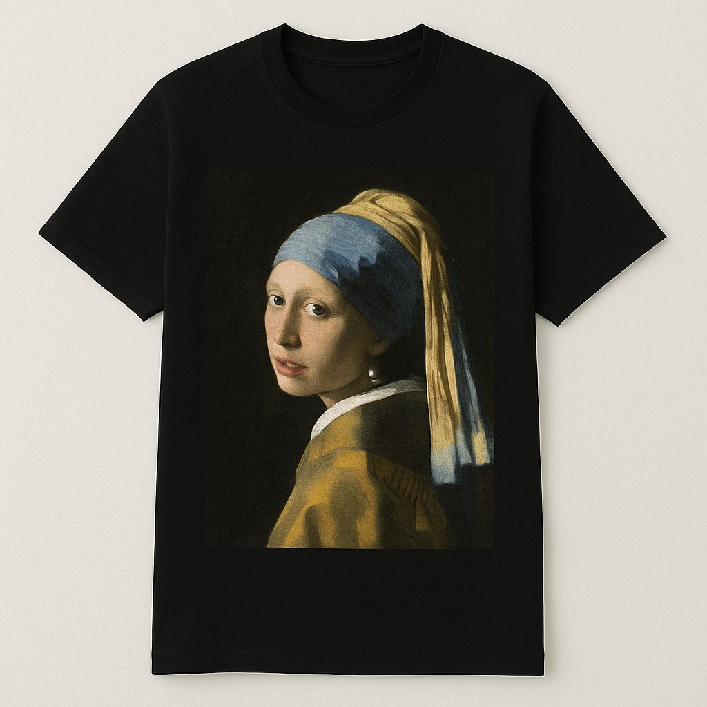 Girl with a Pearl Earring” Classic Art T-Shirt – Unisex Vintage Style Tee