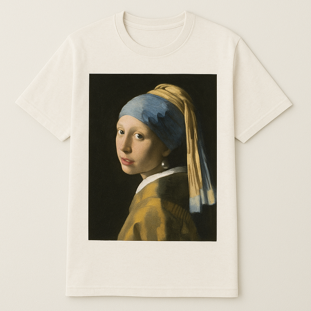 Girl with a Pearl Earring” Classic Art T-Shirt – Unisex Vintage Style Tee