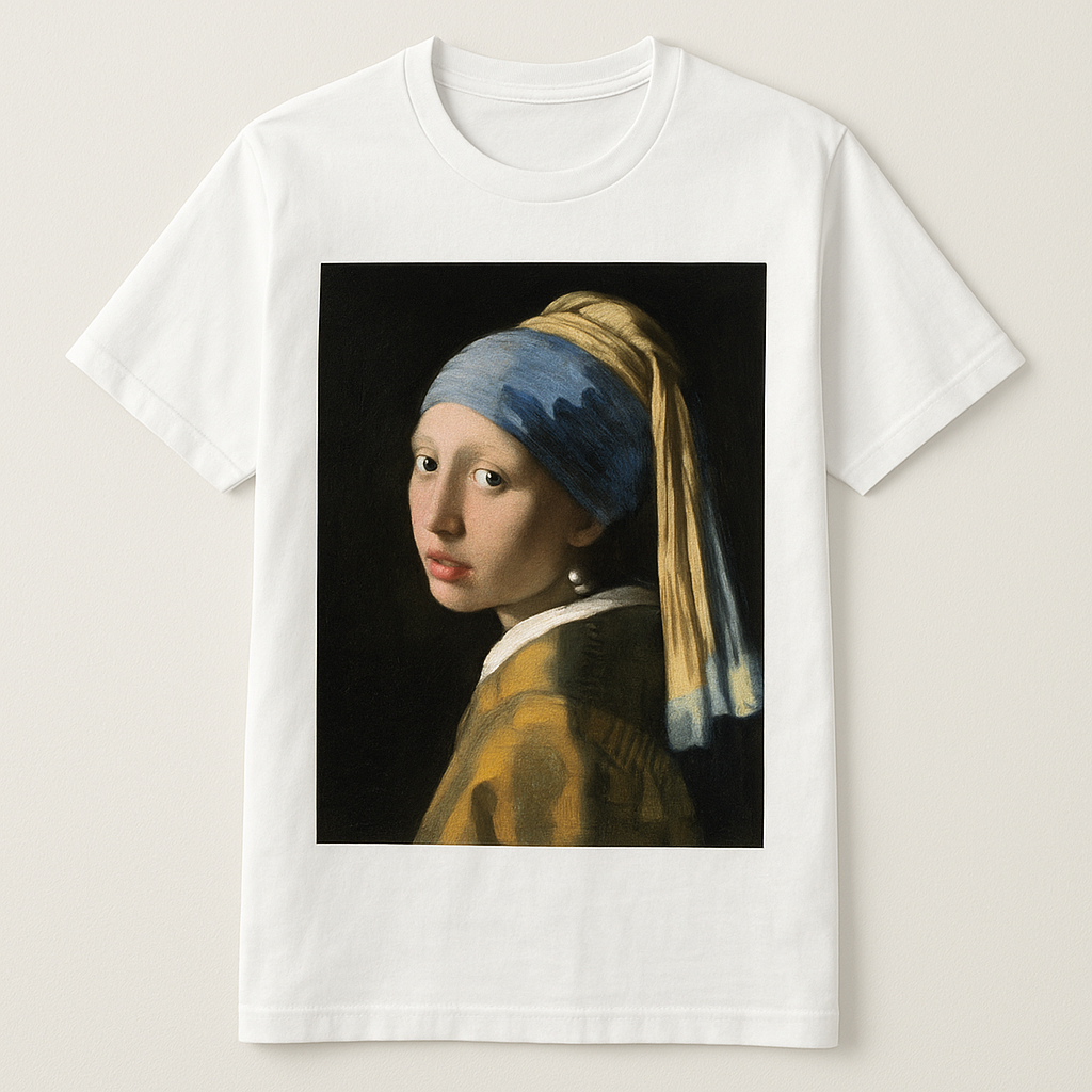 Girl with a Pearl Earring” Classic Art T-Shirt – Unisex Vintage Style Tee